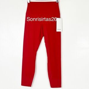 NWT Lululemon  Align HR Pant 25” Legging Size 4 Dark Red